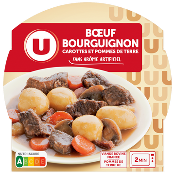 U Boeuf bourguignon carottes et pomme de terre  300g