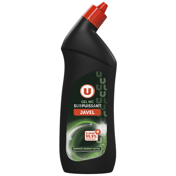 U Gel wc surpuissant javel 5 en 1 bouteille de 750ml