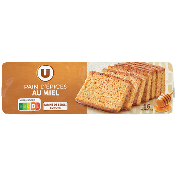 U Pain d'épices au miel  paquet de 350g