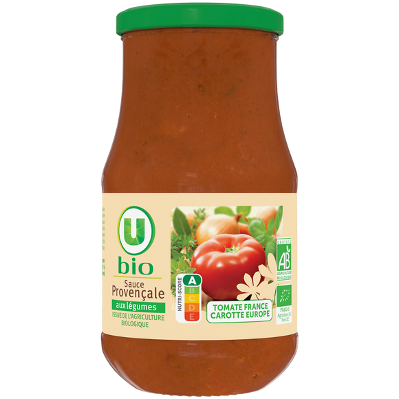 U BIO Sauce provencale au légumes 420g