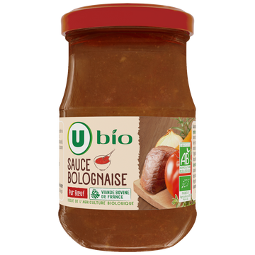 U BIO Sauce bolognaise bocal 212ml 200g