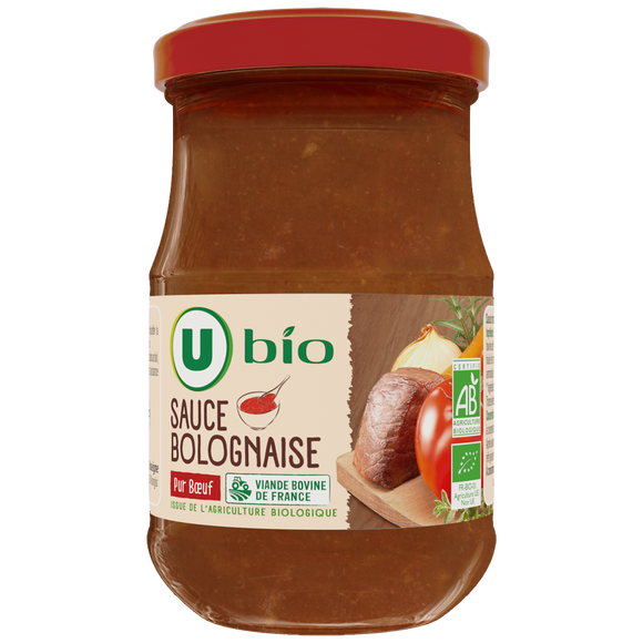 U BIO Sauce bolognaise bocal 212ml 200g