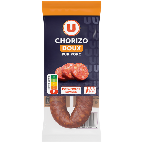 U Chorizo Doux Pur Porc - 225g