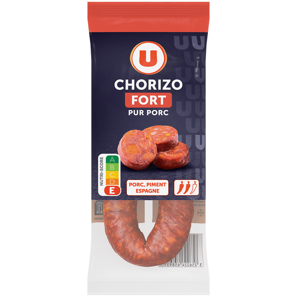 U Chorizo Fort Pur Porc - 225g