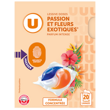 U Lessive en doses - Passion et fleurs exotiques - 20 lavages - 260 g