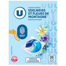 U Lessive en doses - Edelweiss et fleurs de montagne - 20 lavages - 260g