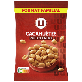 U Cacahuètes grillées et salées  sachet de 500g