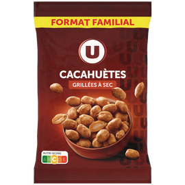 U Cacahuètes grillées à sec  étui de 500g