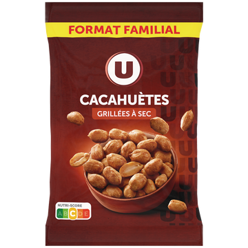 U Cacahuètes grillées à sec  étui de 500g