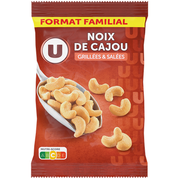 U Noix de cajou grillées et salées  étui de 400g