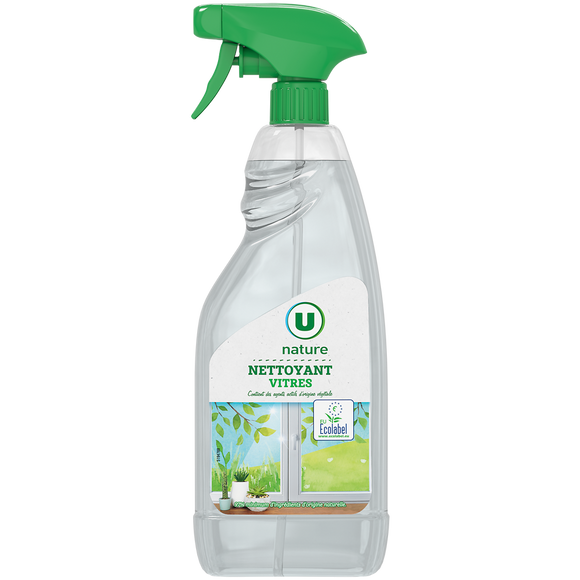 U NATURE Nettoyant pour vitres spray de 750ml