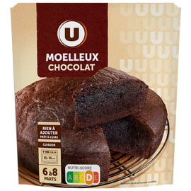 U Préparation pour moelleux chocolat doypack 500g