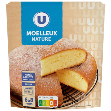 U Préparation pour moelleux nature  doypack de 500g