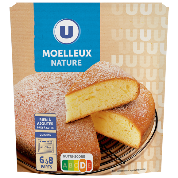 U Préparation pour moelleux nature  doypack de 500g