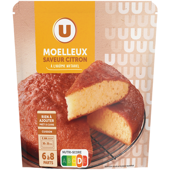 U Préparation pour moelleux citron  doypack de 500g
