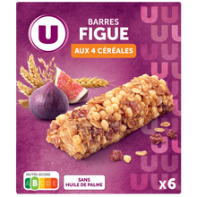 U Barres de céréales figue x6 - 126g