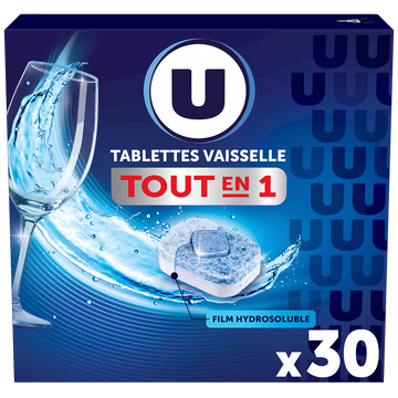 U Tablettes lave-vaisselle tout en 1, x30
