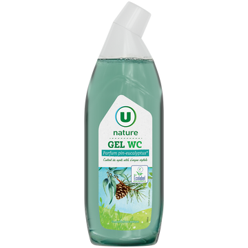 U NATURE Gel wc parfum pin-eucalyptus bouteille de 750ml