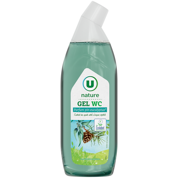 U NATURE Gel wc parfum pin-eucalyptus bouteille de 750ml