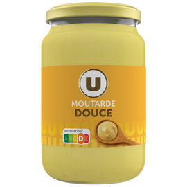 U Moutarde douce  bocal en verre de 355g