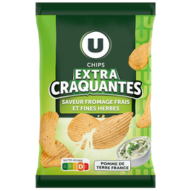 U Chips saveur fromage frais - 135g
