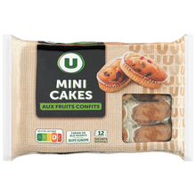 U Mini cakes aux fruits confits x12 - 450g