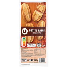 U Mini pains précuits 4 pièces, 300g