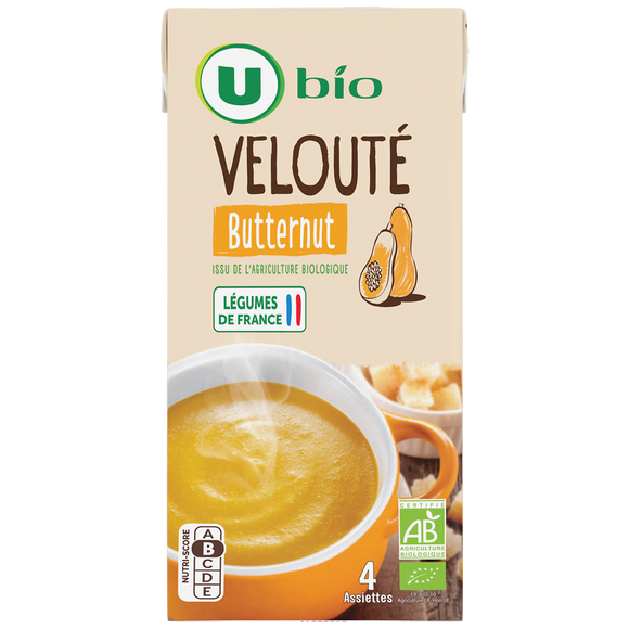U BIO Soupe Velouté butternut, 1L
