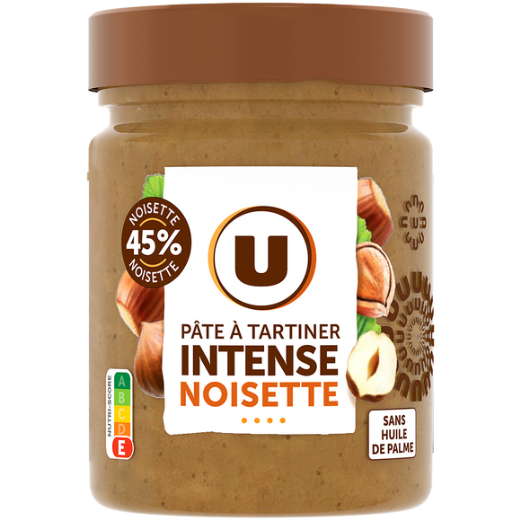 U Pâte à tartiner aux noisettes sans huile de palme, 300g