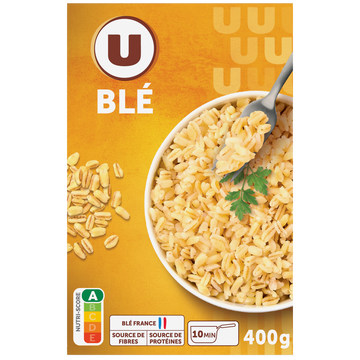 U Blé précuit cuisson rapide  étui de 400g