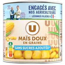 U Maïs doux en grains sans sucre ajouté - Boîte 285g