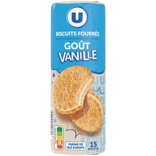 U Goûters fourrés ronds vanille 300g