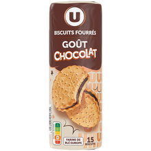 U Goûters ronds fourrés au chocolat U, 300g