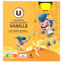 U MAT ET LOU Crème dessert vanille 4x85g