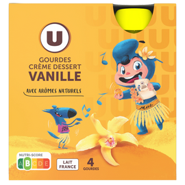 U MAT ET LOU Crème dessert vanille  4x85g