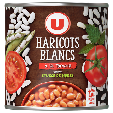 U Haricots blancs tomate - Boîte 400g