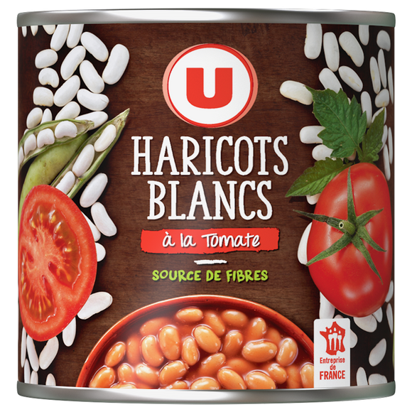 U Haricots blancs tomate - Boîte 400g
