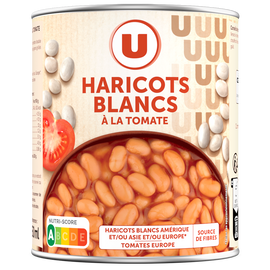 U Haricots blancs tomate - Boîte 800g
