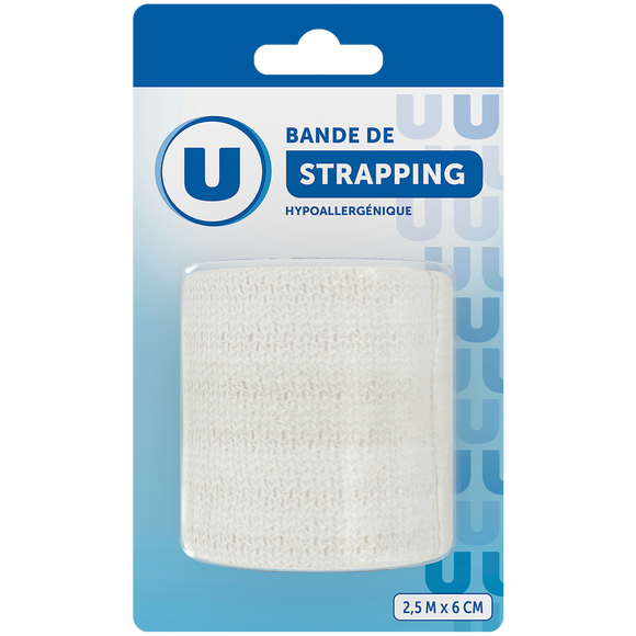 U Bande de strapping 2,5m x 6 cm