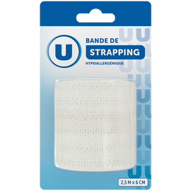U Bande de strapping   2,5m x 6 cm