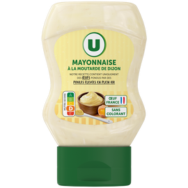 U Mayonnaise à la moutarde de Dijon sans colorant squezz, 235g
