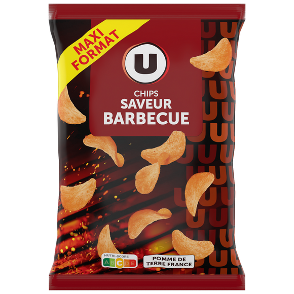 U Chips classique saveur barbecue  sachet de 270g