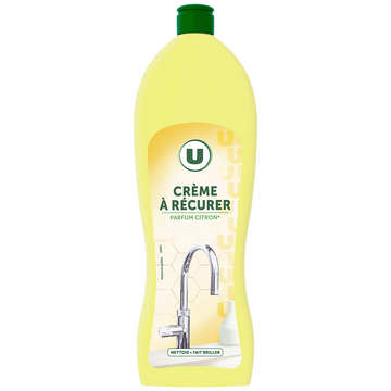 U Crème à récurer fraîcheur citron  flacon de 750ml