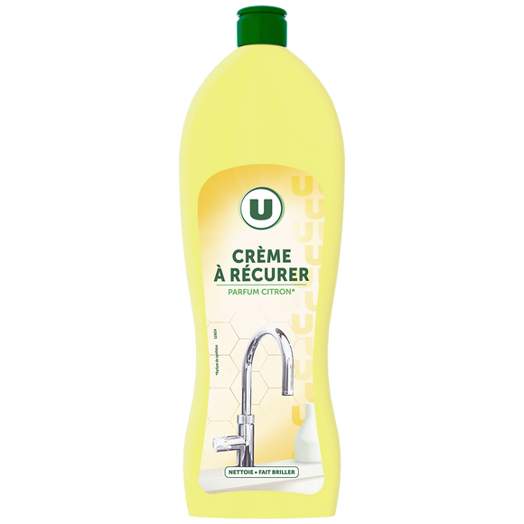 U Crème à récurer fraîcheur citron flacon de 750ml