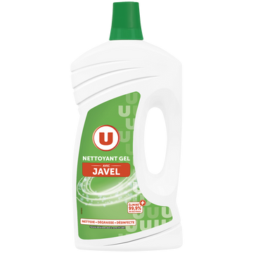U Nettoyant ménager gel avec javel  flacon de 1l