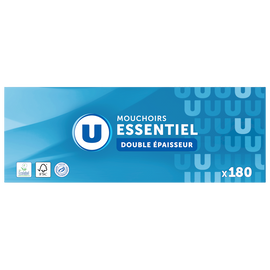 U Mouchoirs  boîte de 180