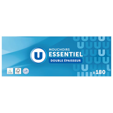 U Mouchoirs  boîte de 180