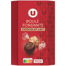 U Confiserie au chocolat au lait Boule fondante - sachet 200g