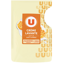 U Crème lavante lait miel, recharge 250ml