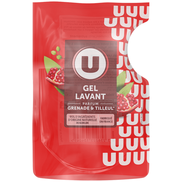 U Gel lavant grenade tilleul, recharge 250ml
